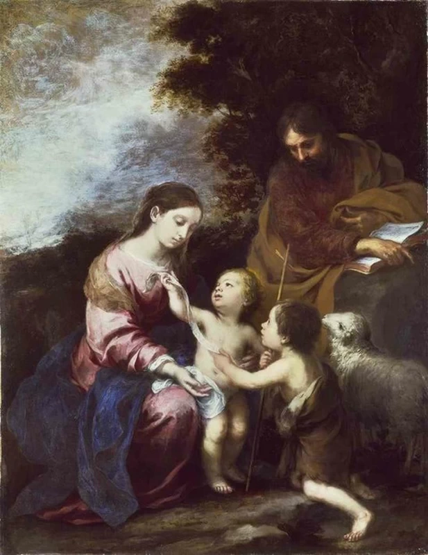 Bartolomé Esteban Murillo - 267, La Sacra Famiglia con Giovannino